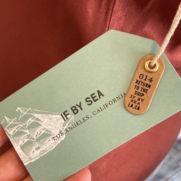 If By The Sea NWT Anthropologie Maxi Dress Button Back Train Detail Copper Sz S - Picture 16 of 16